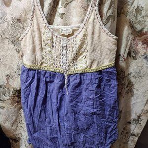 Miss Me Babydoll Tank Top S